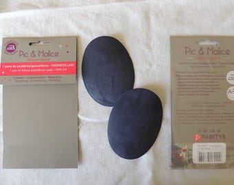 1 pair of heat-sticking elbow pads (4) child-size