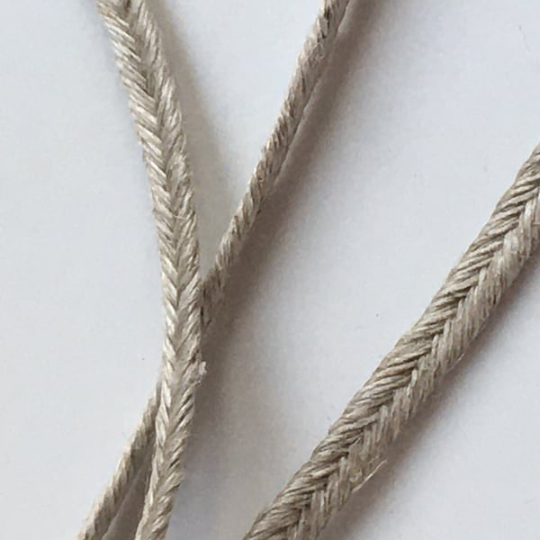 Soutache, linen, Color Linen beige, Width 4 mm