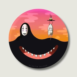 Spirited Away No Face and Friends Sticker