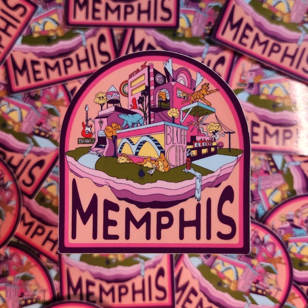 Banana Plastik Memphis Sticker