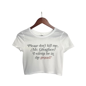 Scream Horror Crop Top, Scary Movie Tops for Women, Retro Vintage Spooky Top, Boho Stylish Tops, Summer Tops, Horror Movie Fan Gift