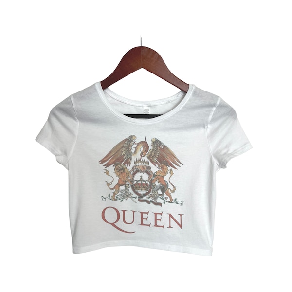 Vintage Queen Band Crop Top, Retro 70’s Music Band Tops, Music Festival Crop Top, Music Lover, Trendy Crop Top, Music Gifts, Aesthetic Top