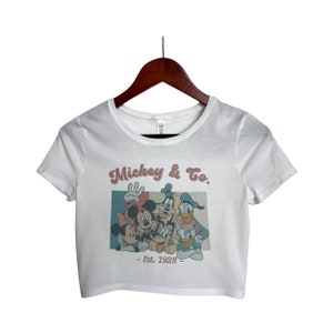 Mickey & Co Crop Top, Mickey Mouse and Friends Crop Top, Disney Vacation Crop Top, Summer Top, Disneyworld Crop Top, Disneyland Crop Top