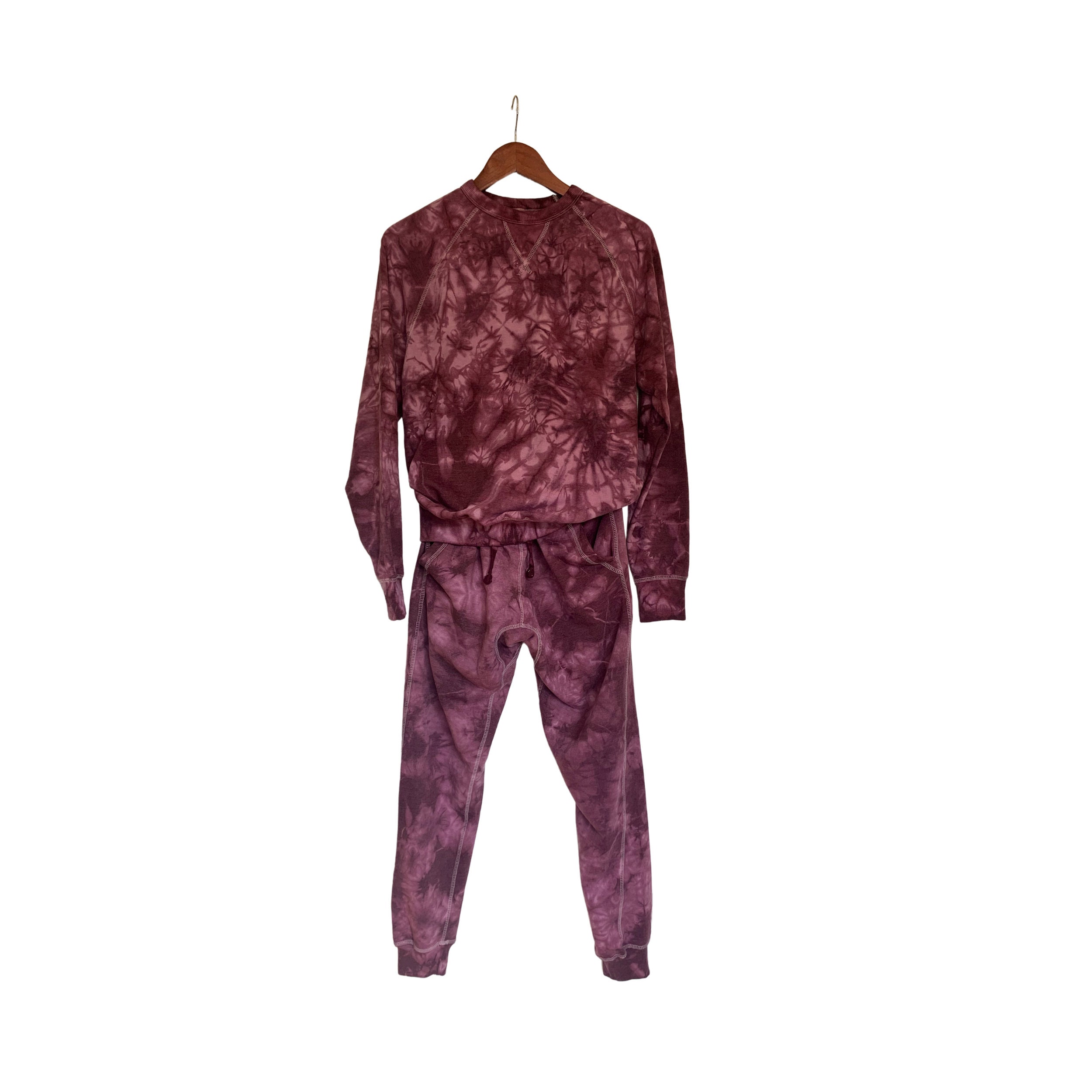 purple sweatsuit set
