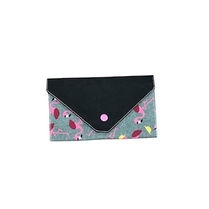 Protège carnet de santé, flamants roses pouvant être personnalisé.