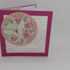 Carte fête des mères, carte féminine, carte anniversaire ,carte toutes occasions. Bild 2