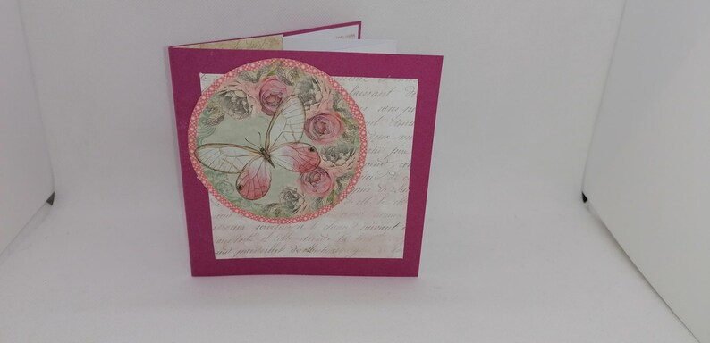 Carte fête des mères, carte féminine, carte anniversaire ,carte toutes occasions. Bild 2
