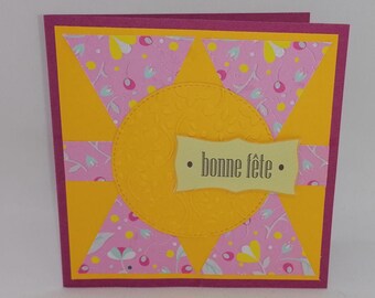 Mother's Day card, party card, fancy card, handmade card.