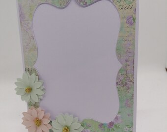 Tarjeta portafotos, tarjeta para toda ocasión, tarjeta única, tarjeta hecha a mano.
