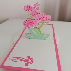 Mother's Day card, kirigami card, handmade card.