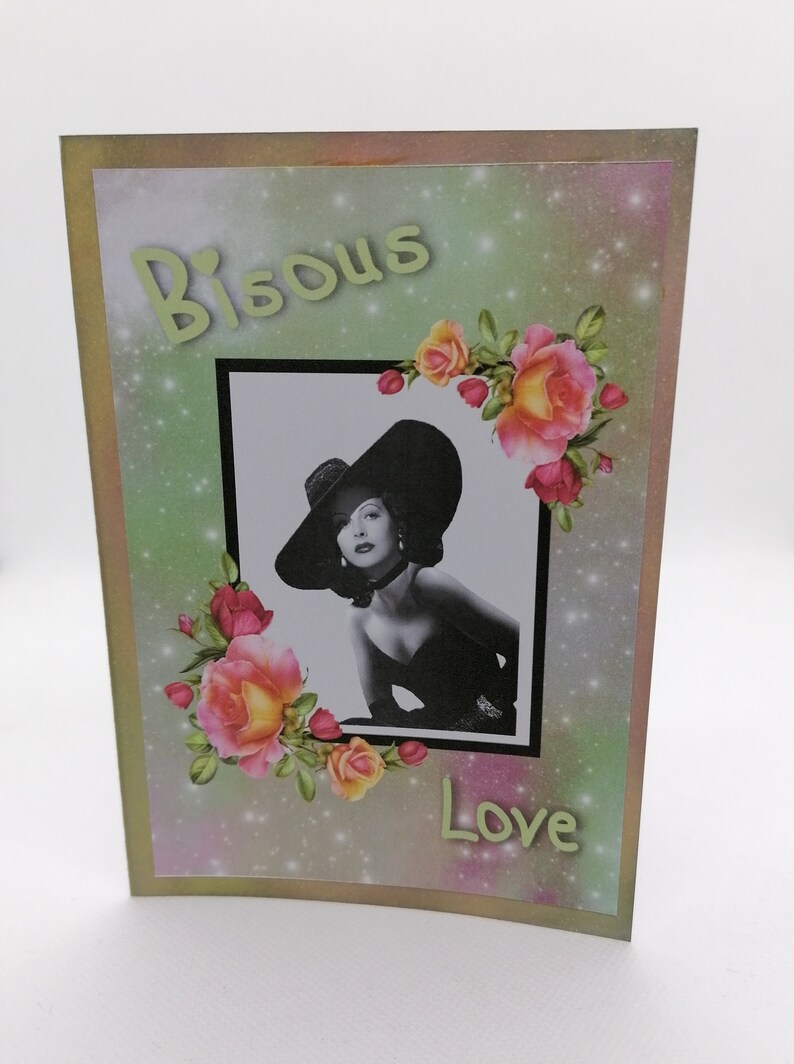 Carte fête des mères , carte anniversaire, carte toutes occasions, carte en scrap digital. image 1