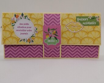 Enveloppe cadeau  pour chèque anniversaire , enveloppe cadeau, pochette fait main.