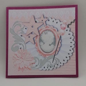 Carte fête des mères , carte anniversaire, carte toutes occasions, carte shabby.