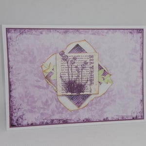 Carte fête des mères, anniversaire, toutes occasions, carte fait main, carte unique.