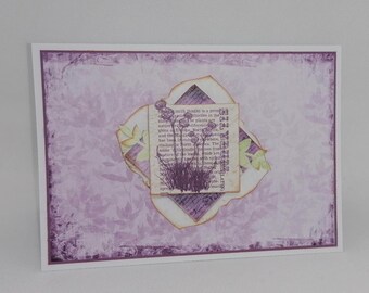 Carte fête des mères, anniversaire, toutes occasions, carte fait main, carte unique.