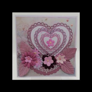 Shabby style wedding congratulations card, unique card, handmade card.