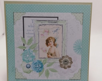 Carte fête des mères , carte anniversaire, carte toutes occasions, carte en scrap digital.
