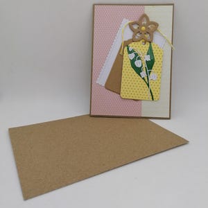 Carte premier mai , carte porte bonheur , carte fait main Bild 3