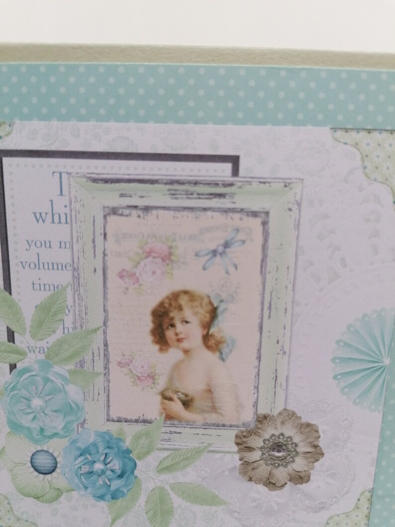 Carte fête des mères , carte anniversaire, carte toutes occasions, carte en scrap digital. imagem 2