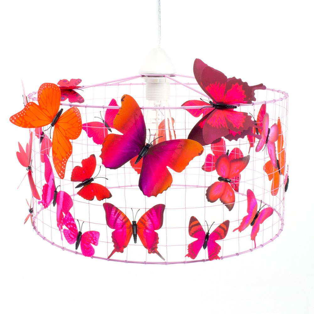 Hanging Lamp Butterflies Pink Children S Room Living