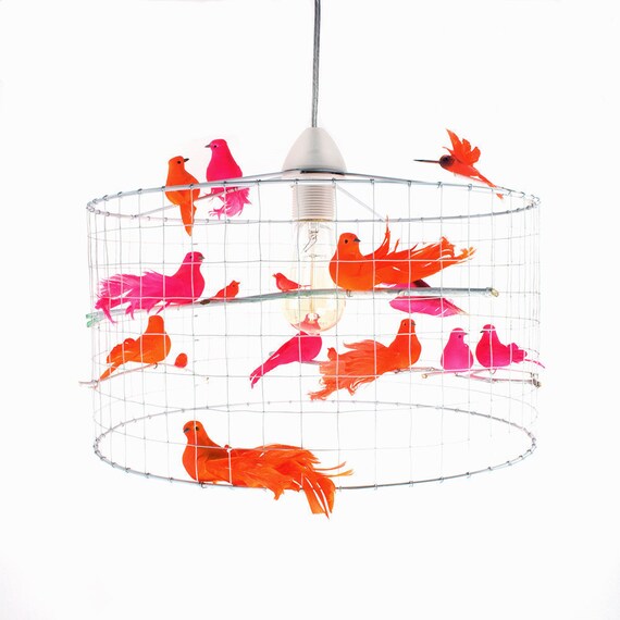 Birdcage Chandelier Pendant Light With Artificial Image 0