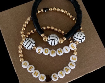 Volleyball bracelet Personalized volleyball bracelet volleyball jewelry/ volleyball mom bracelet/sports jewelry