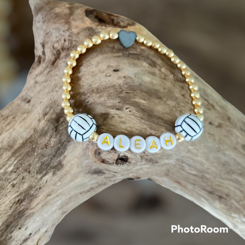 Volleyball Bracelet Personalized Volleyball Bracelet Etsy