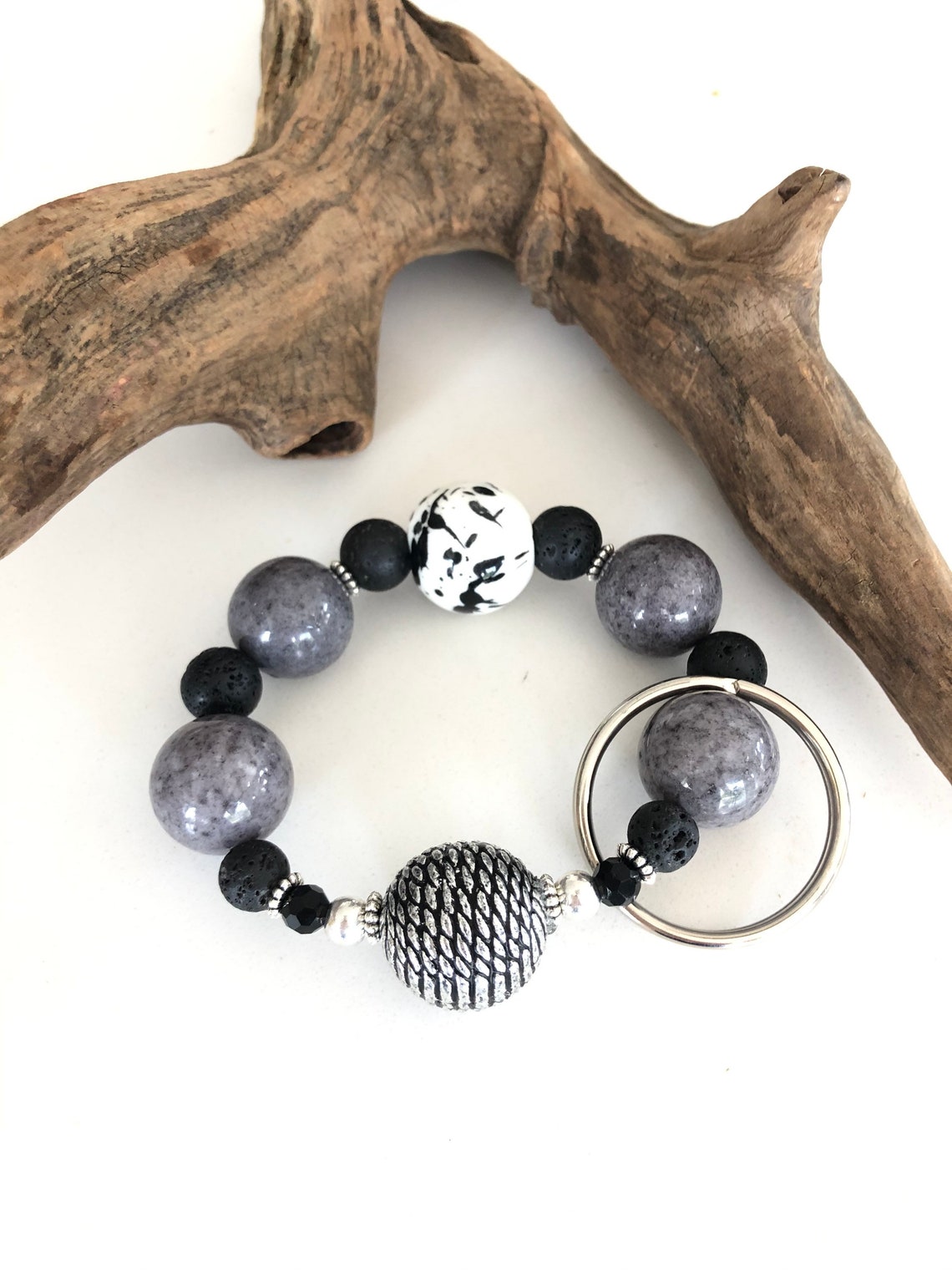 Keychain/fob Wristlet / Keychain Beaded Bracelet/ Fob for You Etsy