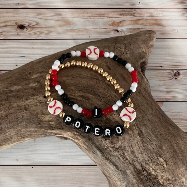 Baseball bracelet /Personalized basketball/ sports bracelet/ football bracelet baseball /mom  bracelet/soccer/volleyball /tennis/gameday