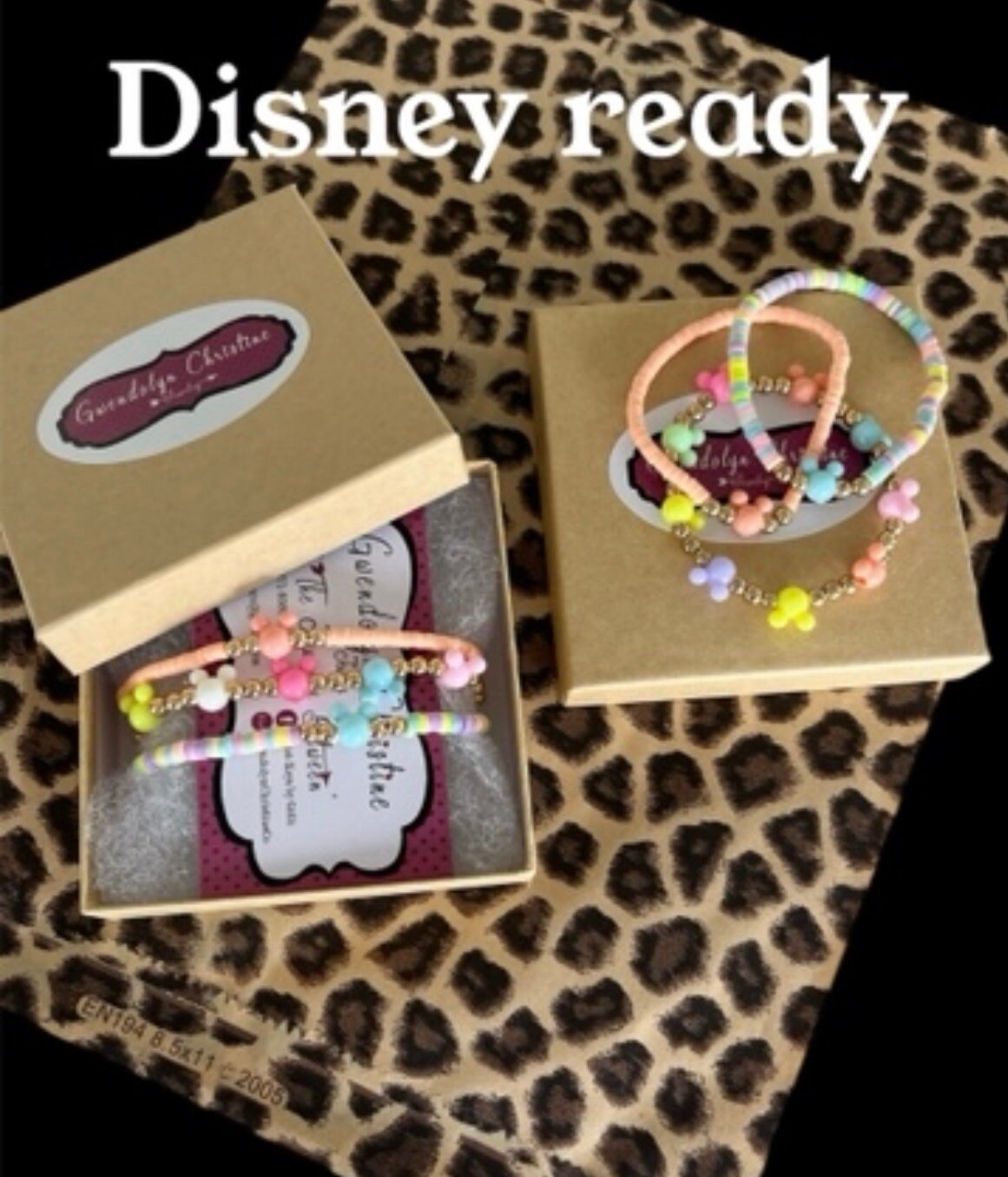 Mickey Bracelet Mickey Jewelry disney Gift Heishi Beaded