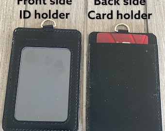 Porta credencial/porta credencial de cuero vegano