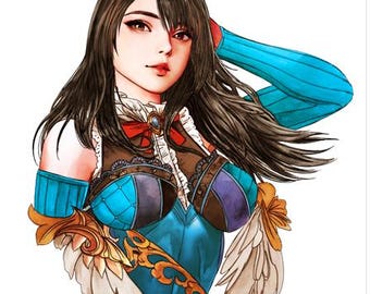 スコール＆リノア ファイナルファンタジーVIII - 限定版ファインアート