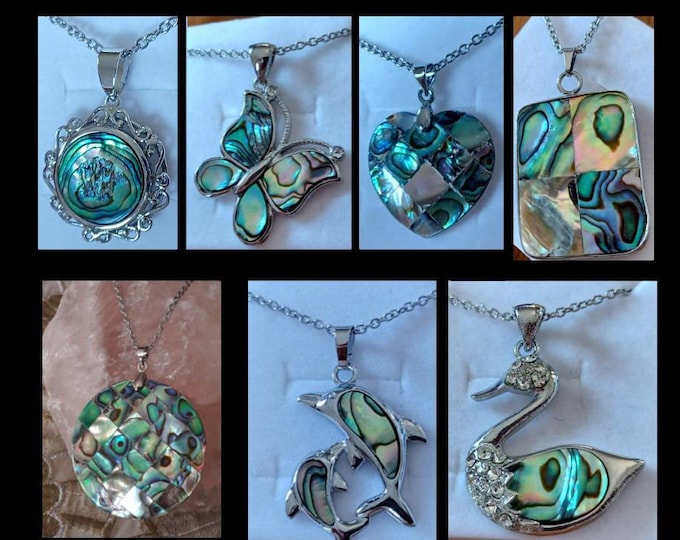 Paua Mother of Pearl Necklaces - Paua Mother of Pearl Necklaces