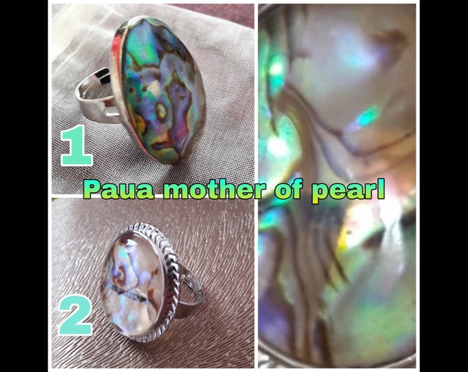 Anelli in Madreperla Paua - Paua Mother of Pearl Rings