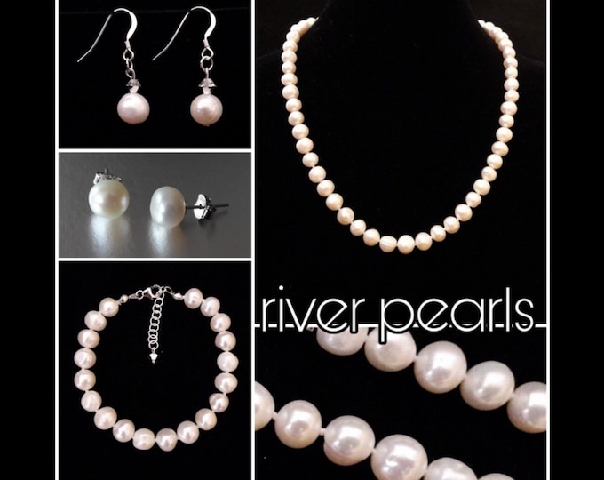 Gioielli Perle di Fiume Bianche - White River Pearls Jewels