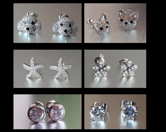 Stud earrings - various patterns