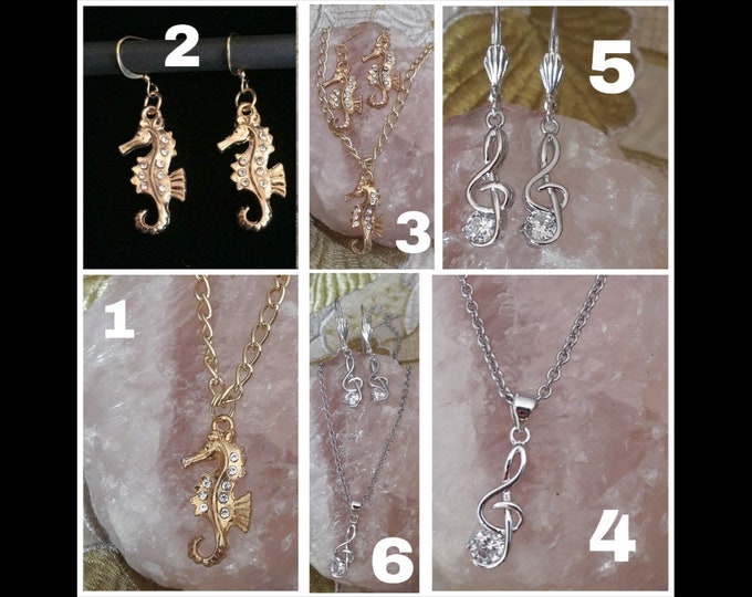 Seahorse & Do Re Mi Jewelry - Set