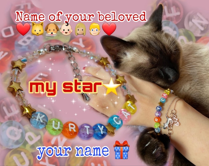 “My Star” Bracelet with personalized name