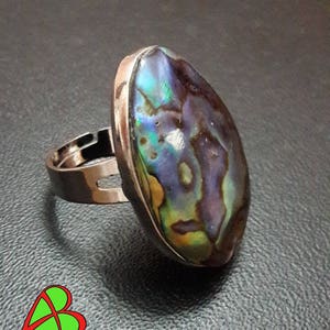 Anelli in Madreperla Paua Paua Mother of Pearl Rings image 3