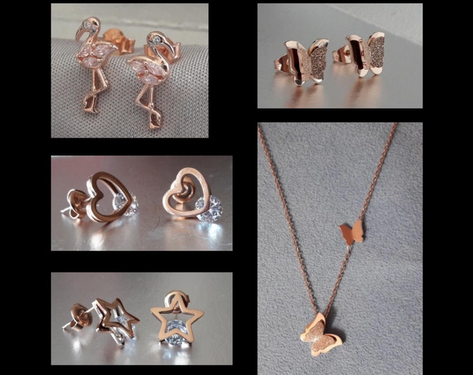 Rose Gold Jewelry - various patterns