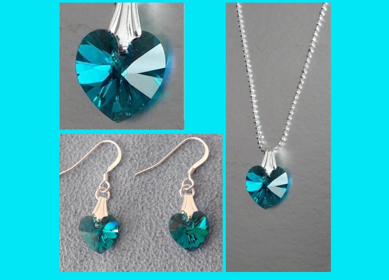 Swarovski Blue Hearts Jewelry Swarovski Jewels