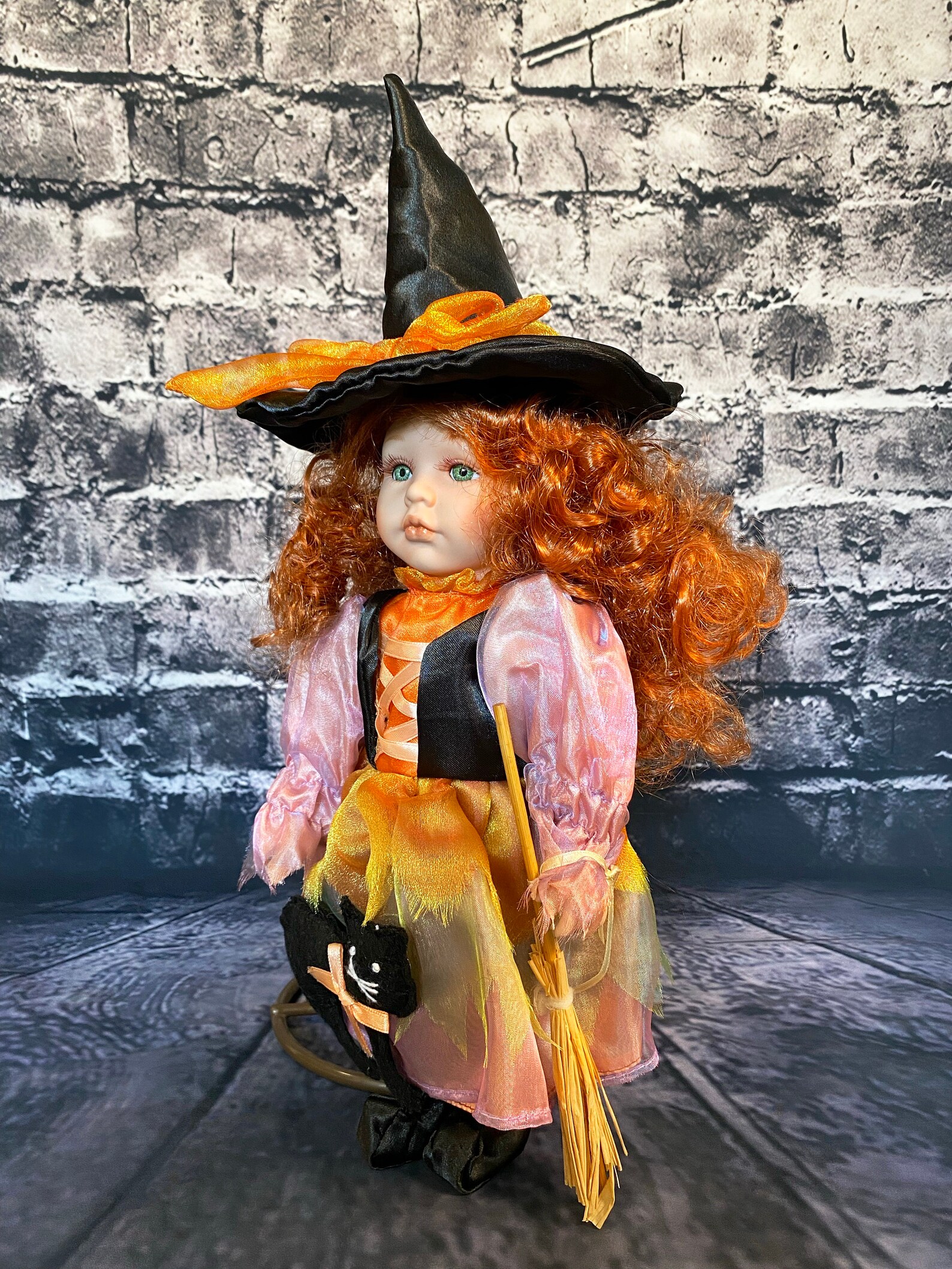Vintage Redhead Witch Doll - Etsy
