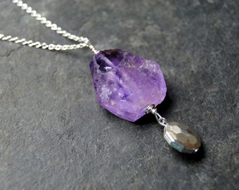 Necklace "Yldis" with amethyst
