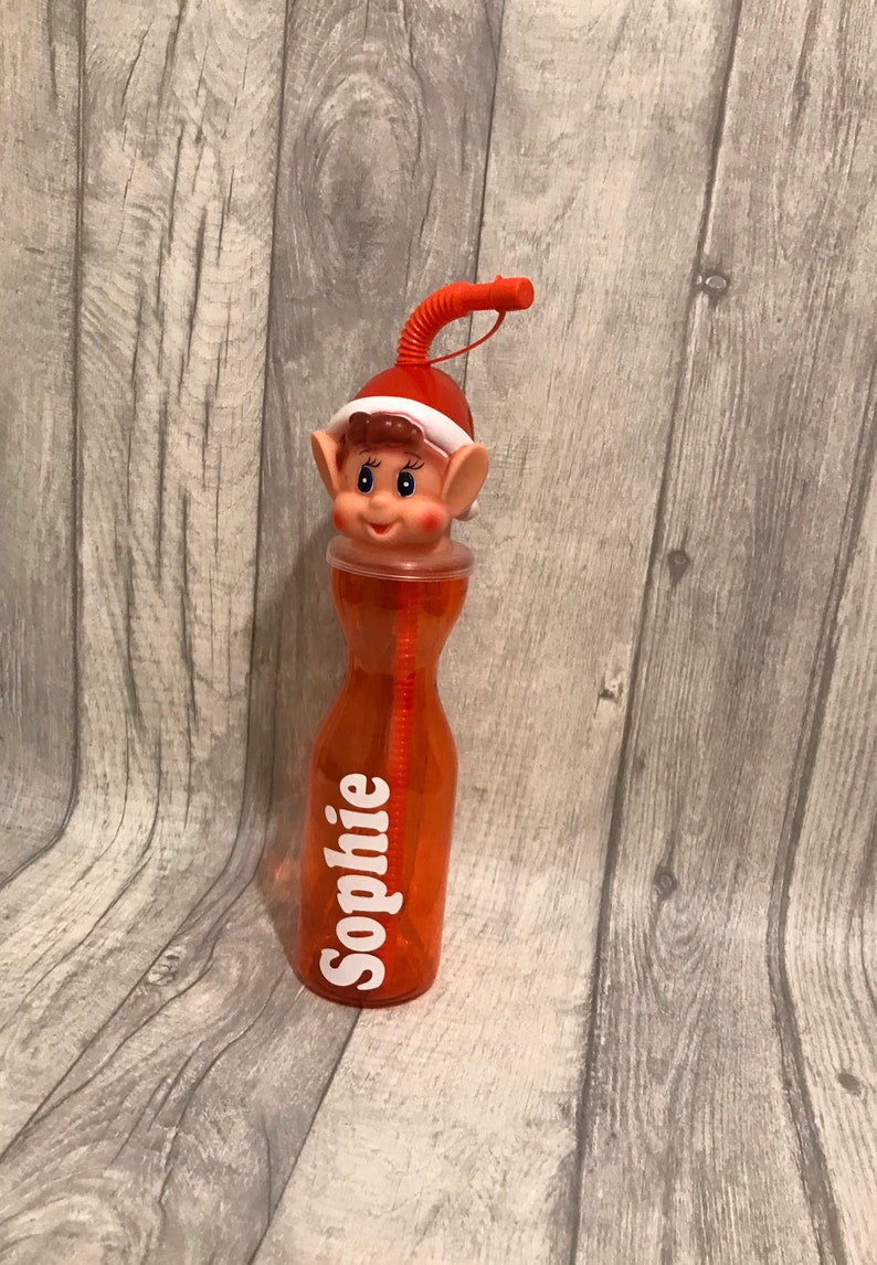 Personalised Elf Bottle Etsy