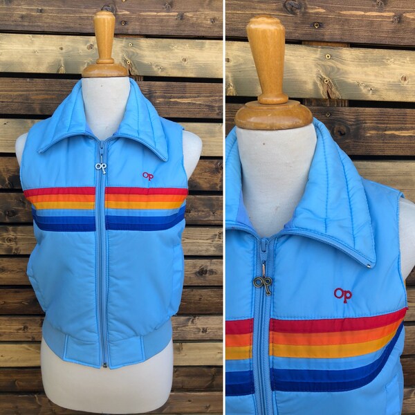 Vintage 80's OP Ocean Pacific brand puffer vest