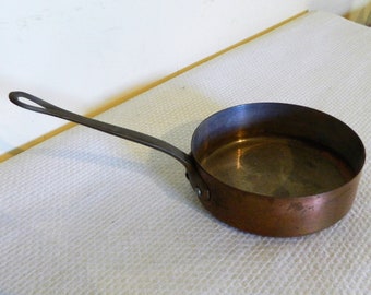 country pan, country kitchen, French country, copper pan, cooking pan, pots and pans, cooking pots, French pots, made in France, farmhouse,