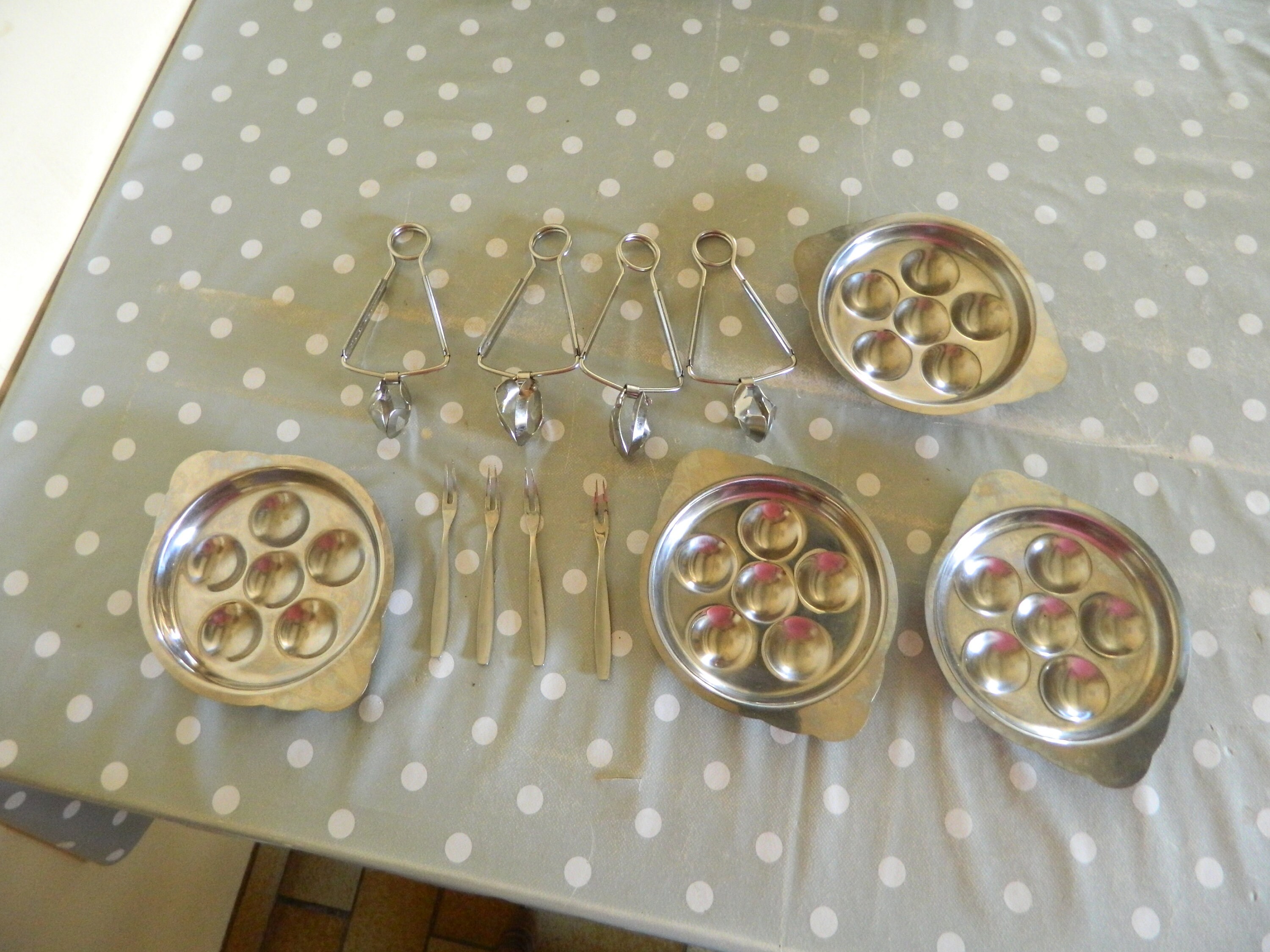 Français Escargot, Escargot Plat, Porte Français Pays, Vintage, Plat Pour Les Escargots, Oranges et