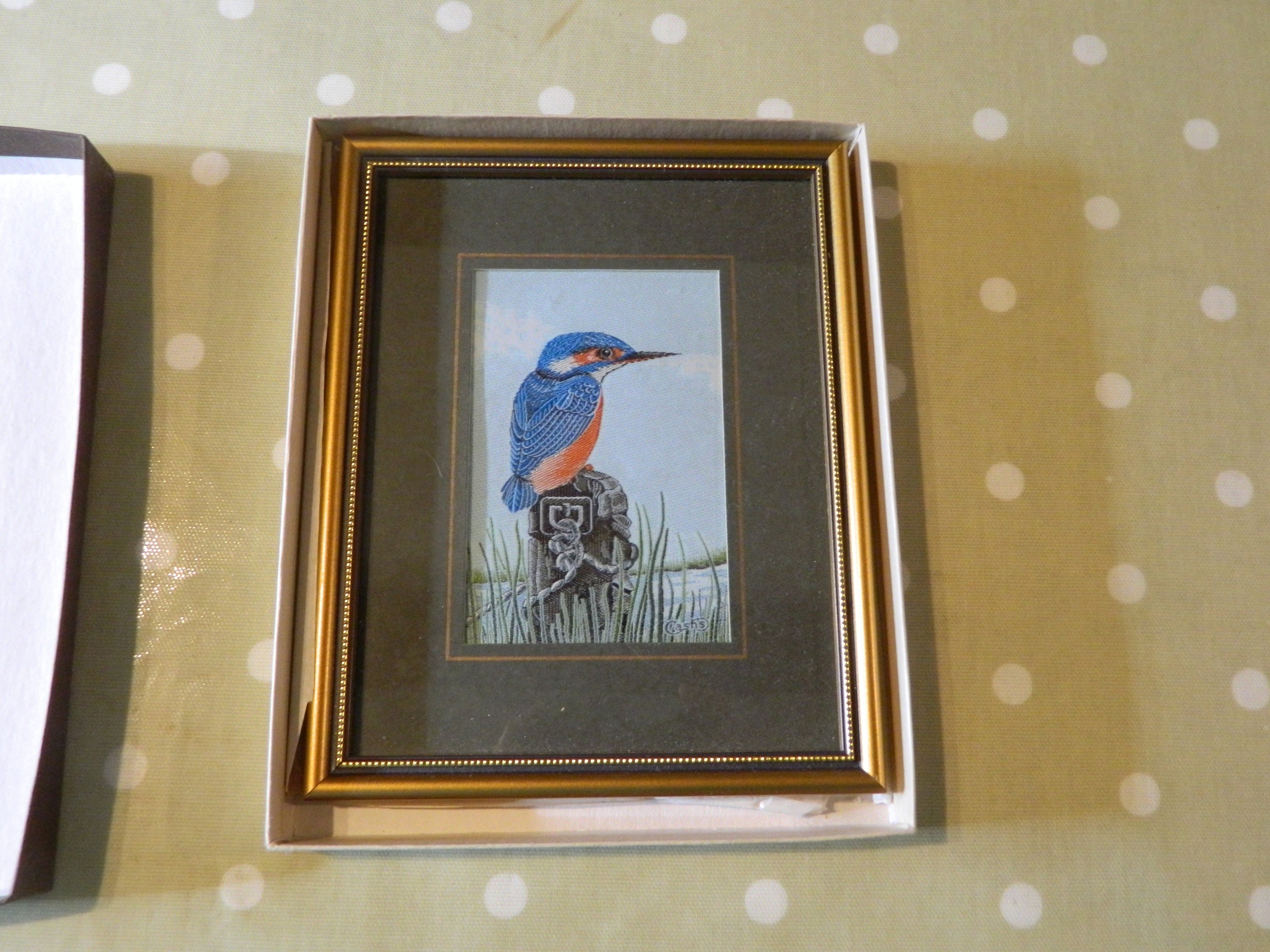 Photo de Martin-Pêcheur, Images Tissées, Image d'oiseau Vitrée, Cadeau d'observateur d'oiseaux, Pour