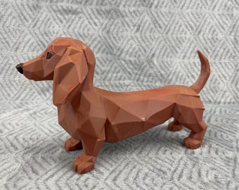 Dachshund Statue, Dachshund Dog, Dog Figurine, Dog Decor, Dachshund Gift, 3D Printed Decor
