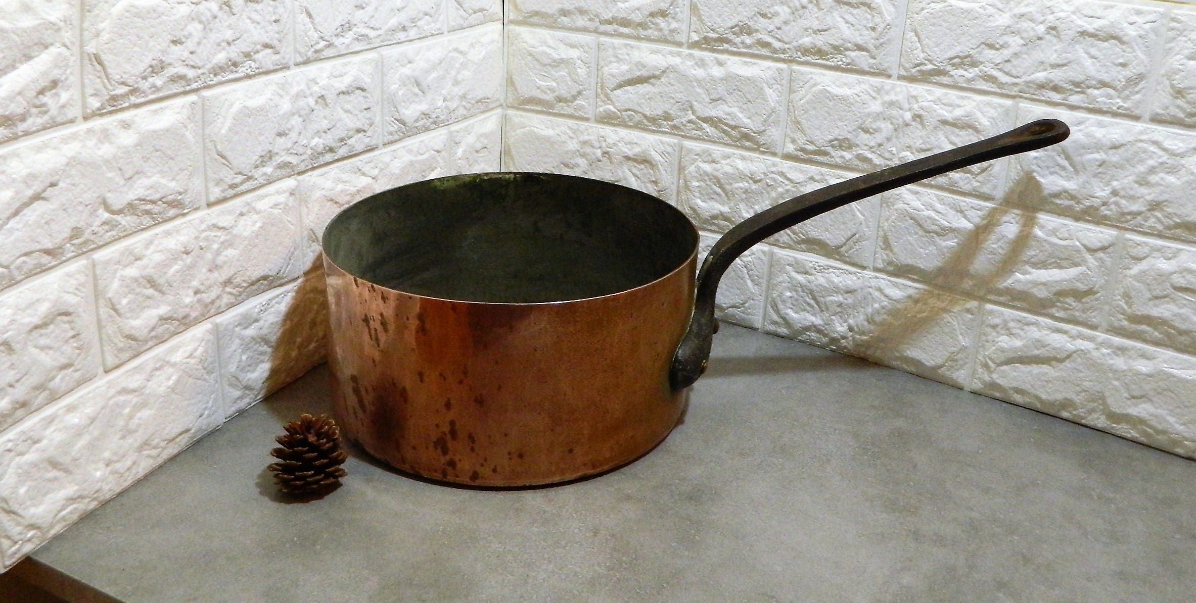 Pots et Des Casseroles, Cuisson Pots, Pots Ustensiles de Cuisine, Casseroles en Cuivre, Campagne, Fr